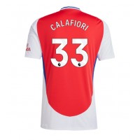 Arsenal Riccardo Calafiori #33 Domáci futbalový dres 2024-25 Krátky Rukáv